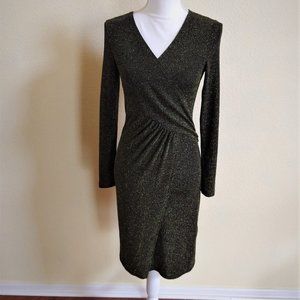 Blue Vanilla Black & Gold Glitter Dress